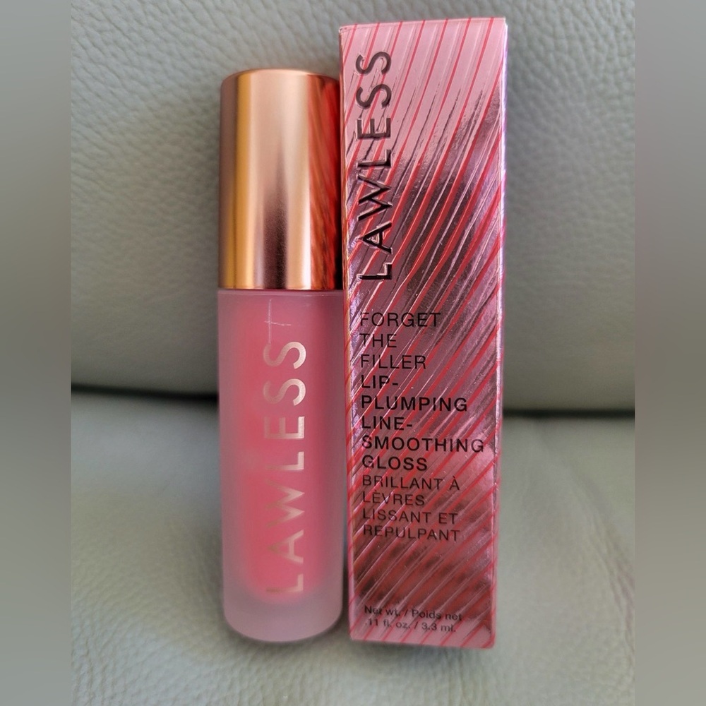 Lawless Forget the Filler Lip-Plumping Lone-Smoothing Gloss- Strawberry Popsicle